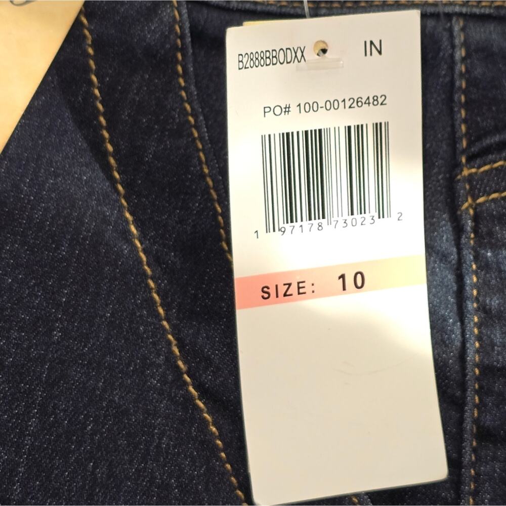 Democracy Wide Leg‎ Women's Dark Blue High Rise Stretch Jeans Size 10 New - Picture 10 of 14